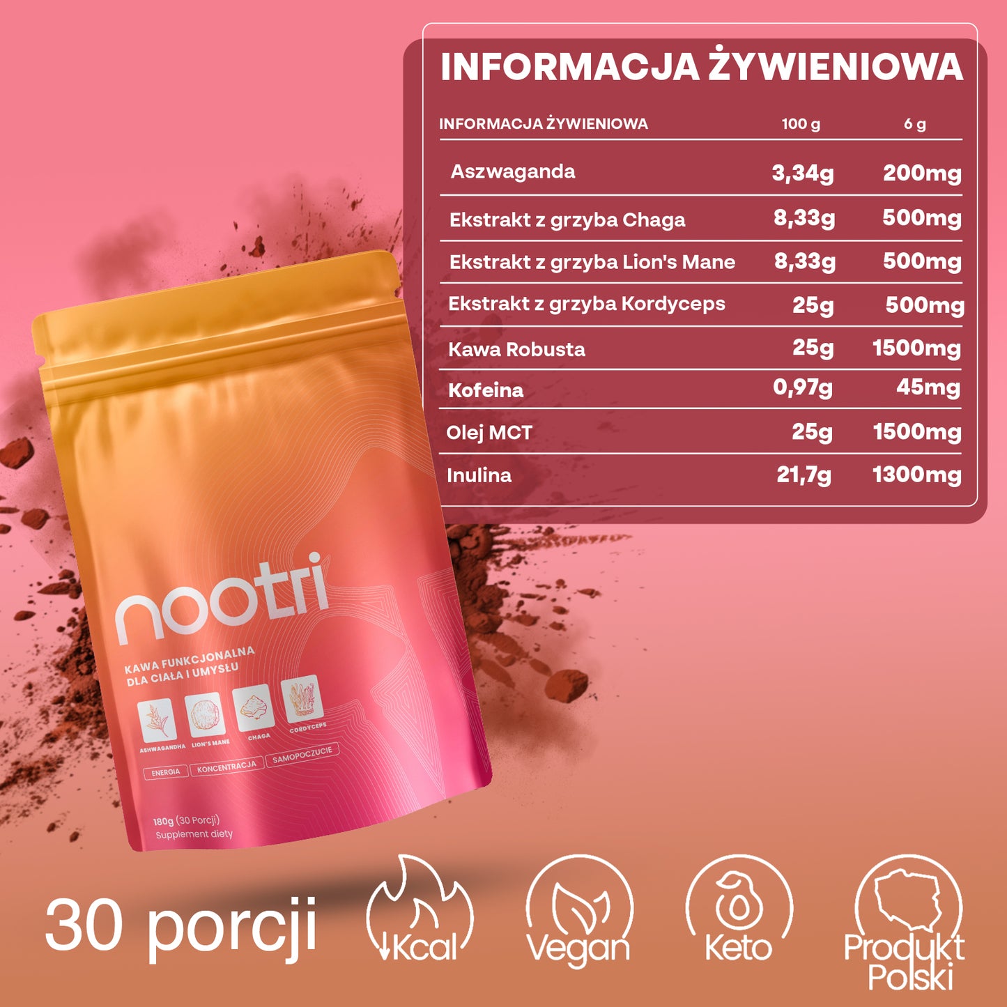 Nootri - Twój Nowy Poranny Rytuał (30 porcji)