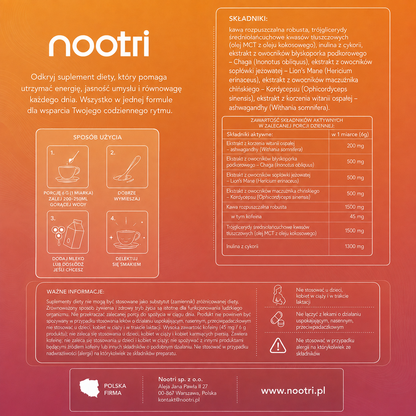 Nootri - Twój Nowy Poranny Rytuał (30 porcji)